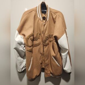 Cali Varsity Jacket - Camel